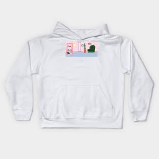 Living on the Surface Kids Hoodie